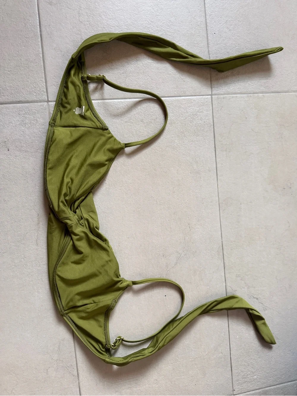 Monday Swimwear Bordeaux Top in Olive